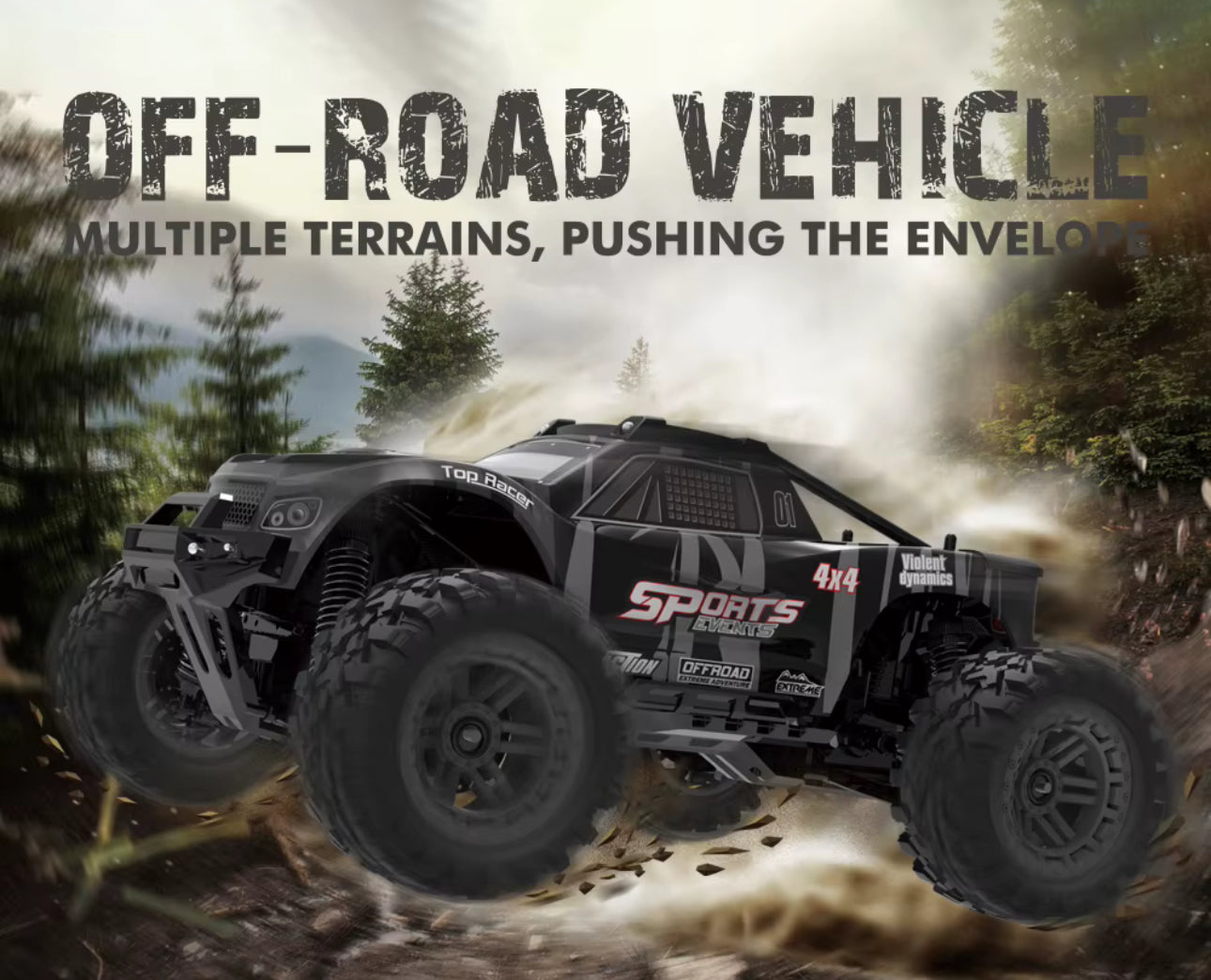 **Coming Soon** KF10 Off-Road RC Truck 1/10 45km/h