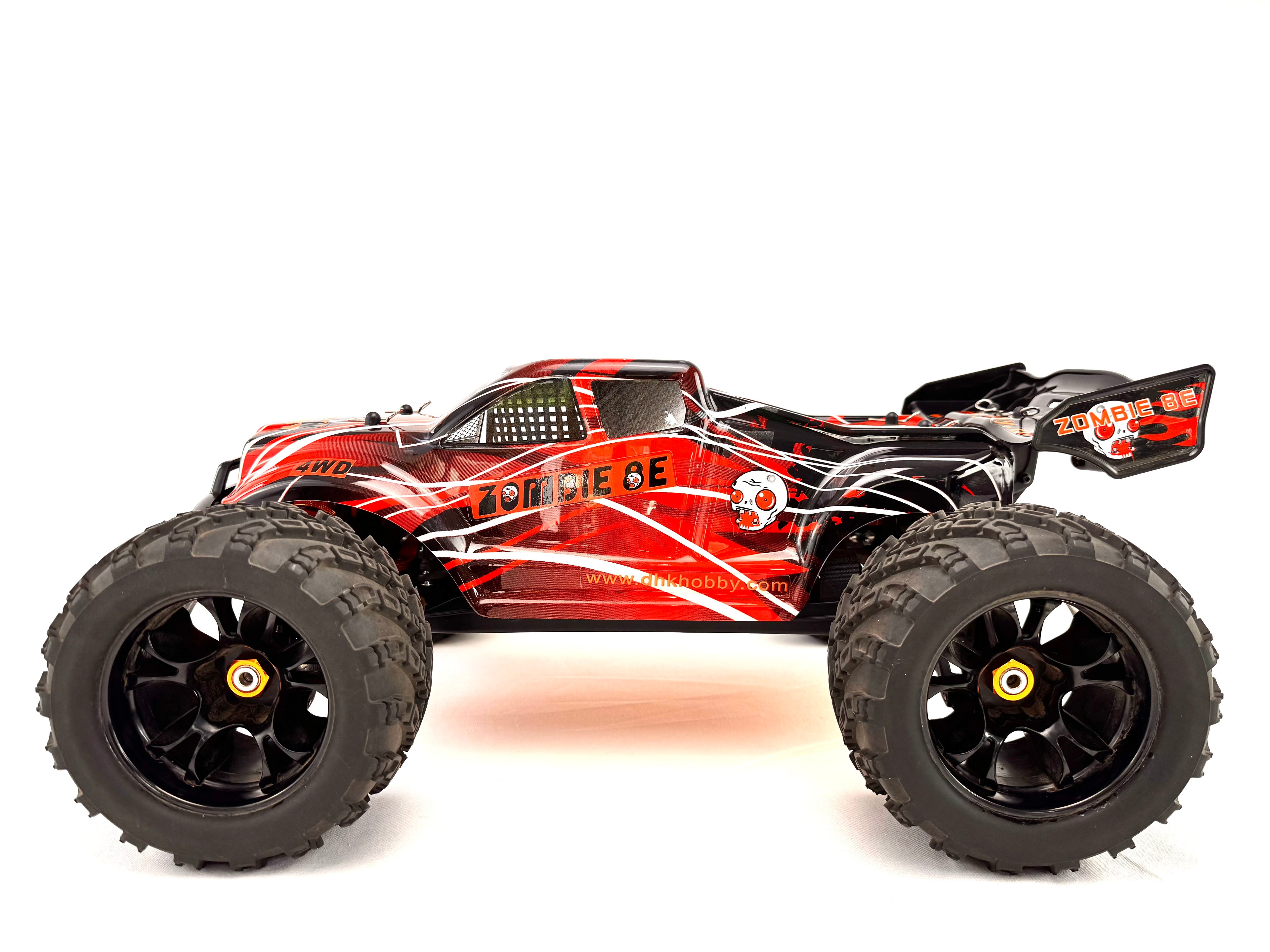 Zombie 8E - Quality RC Monster Truck – 1:8 Scale 4x4 Brushless 43mph (70km/h)