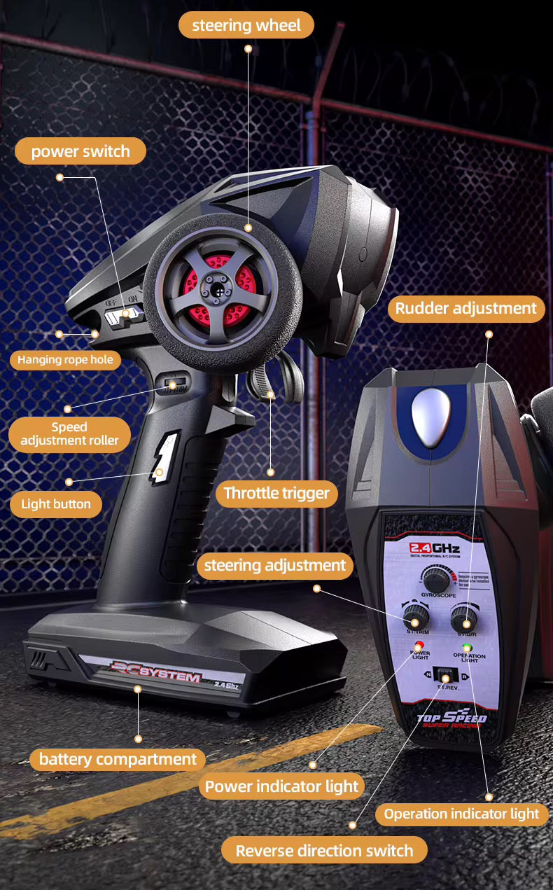 SG110 PRO 1:10 4WD RC Off Road Monster Truck RTR 40km/h Metal Shocks.