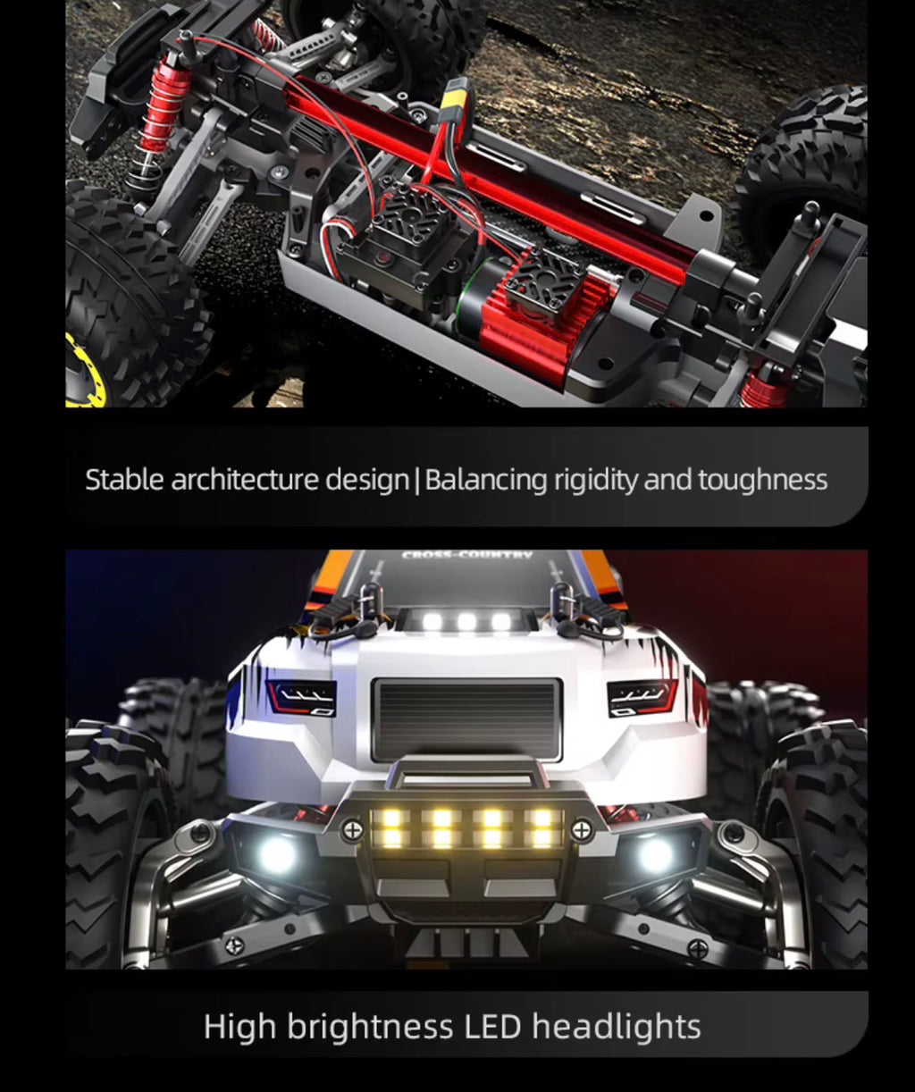 SG110 PRO 1:10 4WD RC Off Road Monster Truck RTR 40km/h Metal Shocks.