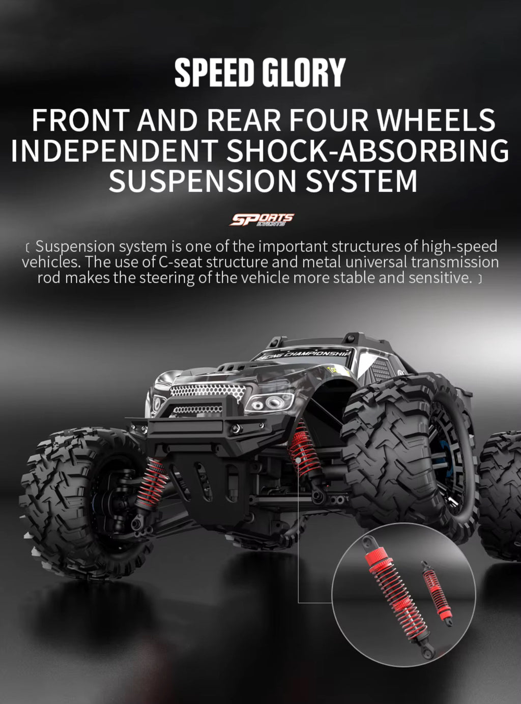 **Coming Soon** KF10 Off-Road RC Truck 1/10 45km/h