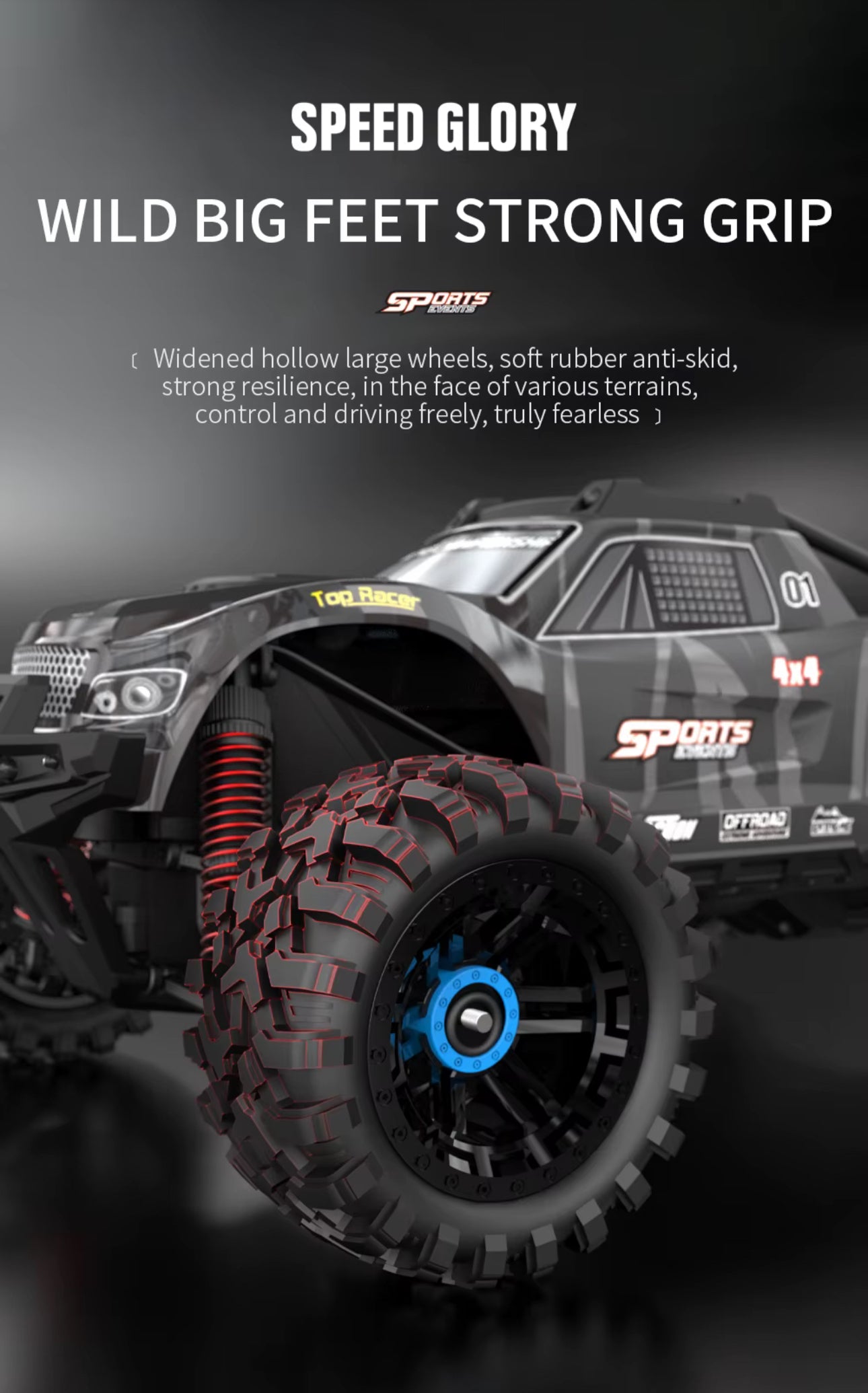 **Coming Soon** KF10 Off-Road RC Truck 1/10 45km/h