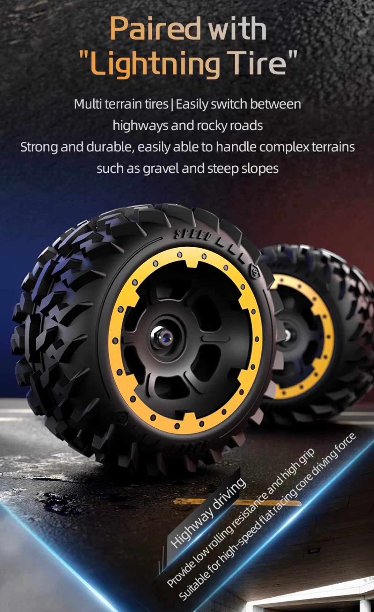 SG110 PRO 1:10 4WD RC Off Road Monster Truck RTR 40km/h Metal Shocks.