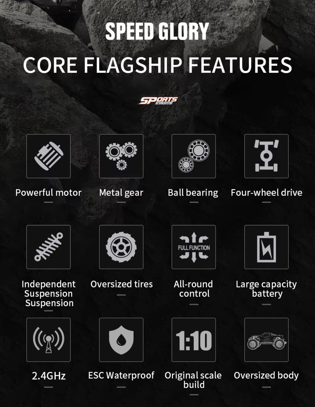 **Coming Soon** KF10 Off-Road RC Truck 1/10 45km/h