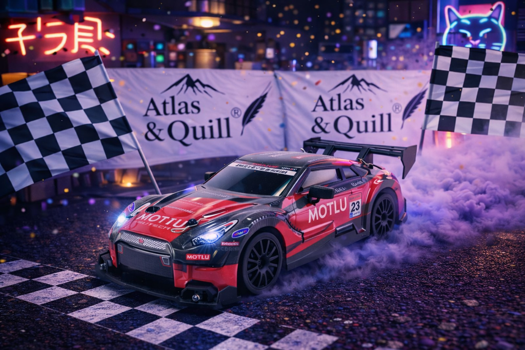 GTR-WildStrike GT-Red - Drift Car RC 1/24 +2 batteries