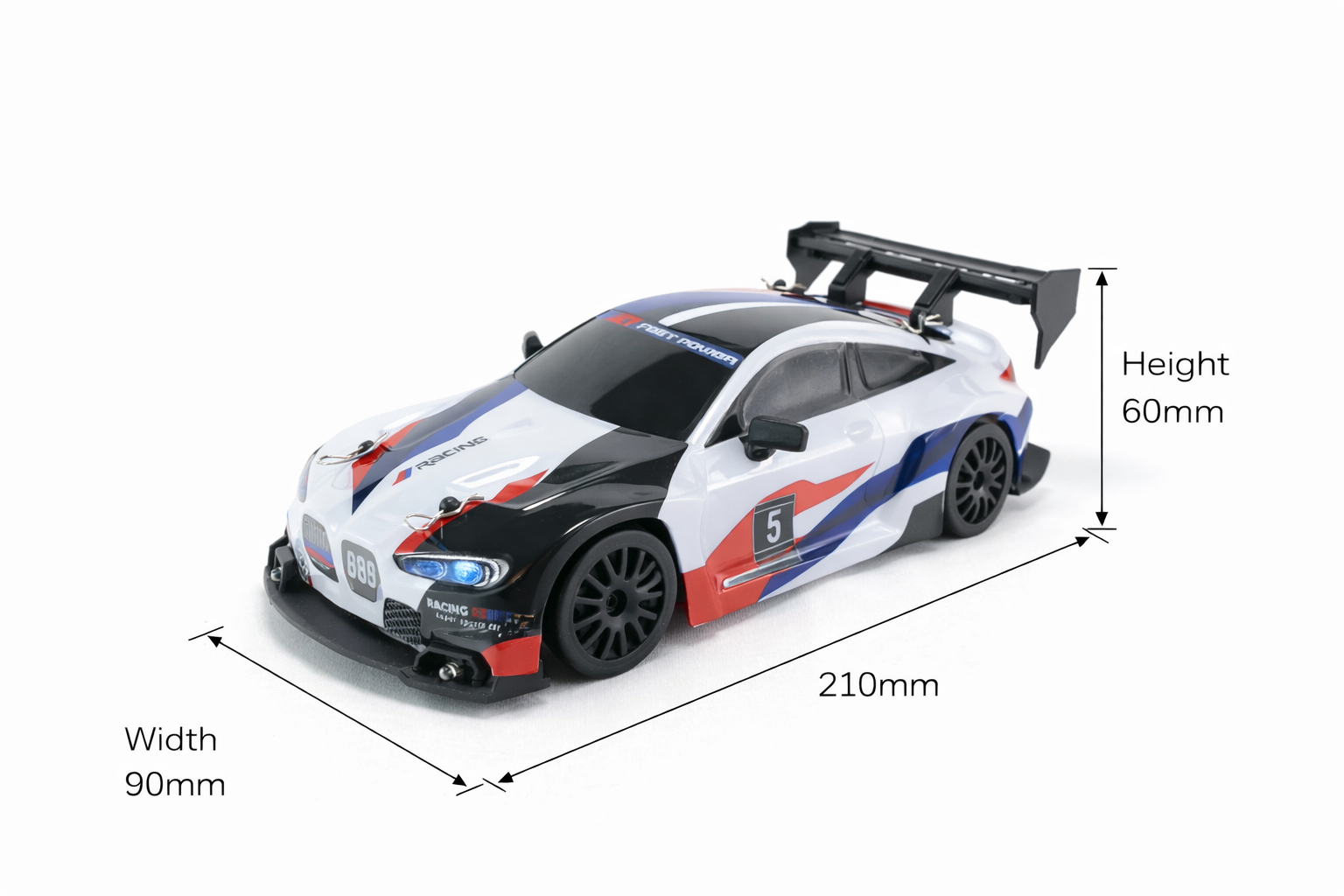GTR-Sport IceRazor - Drift Car RC 1/24 +2 batteries