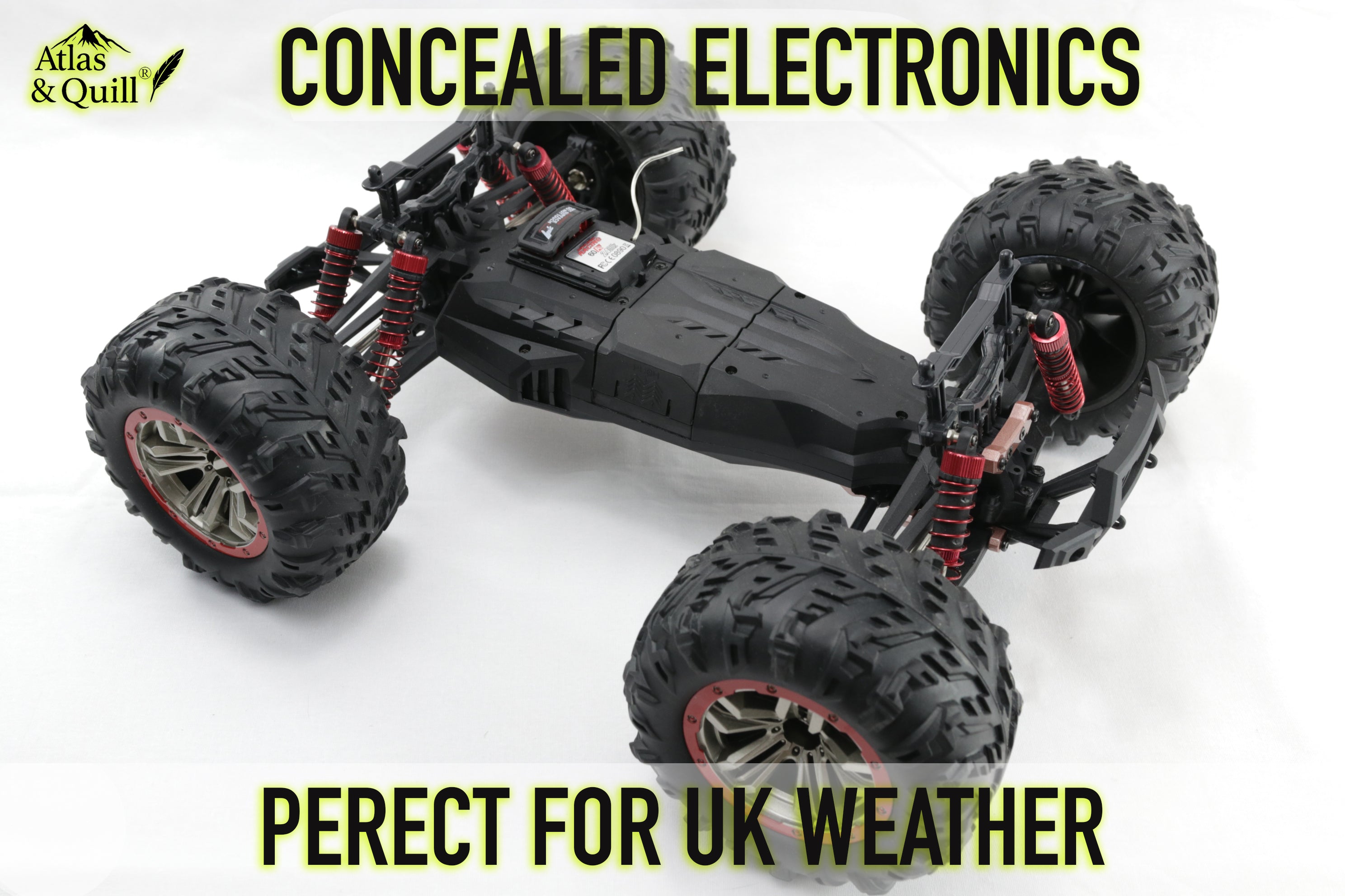 Hoshi 46km/h RC Monster Truck – 1:10 Scale, with 2 batteries