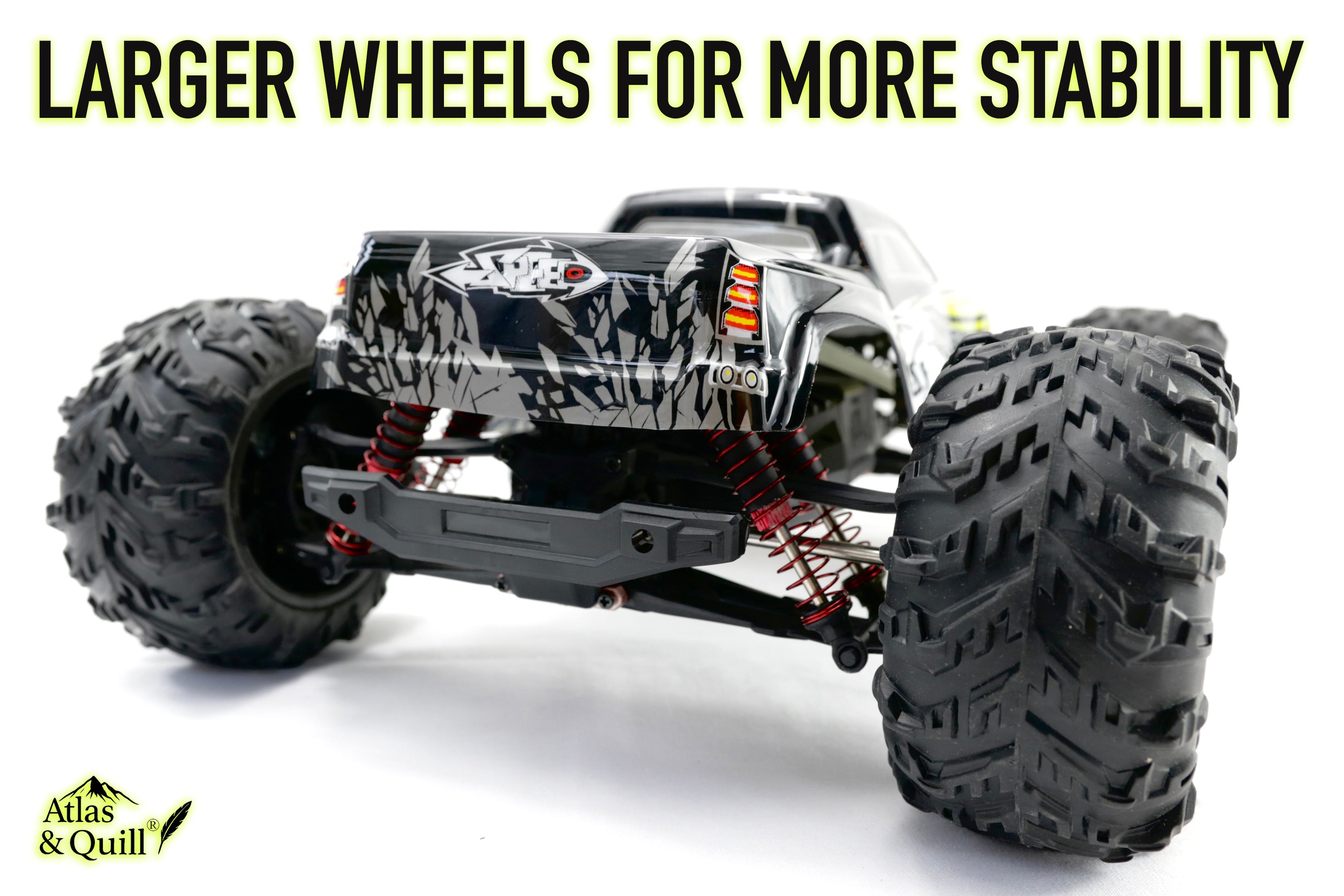 Hoshi 46km/h RC Monster Truck – 1:10 Scale, with 2 batteries