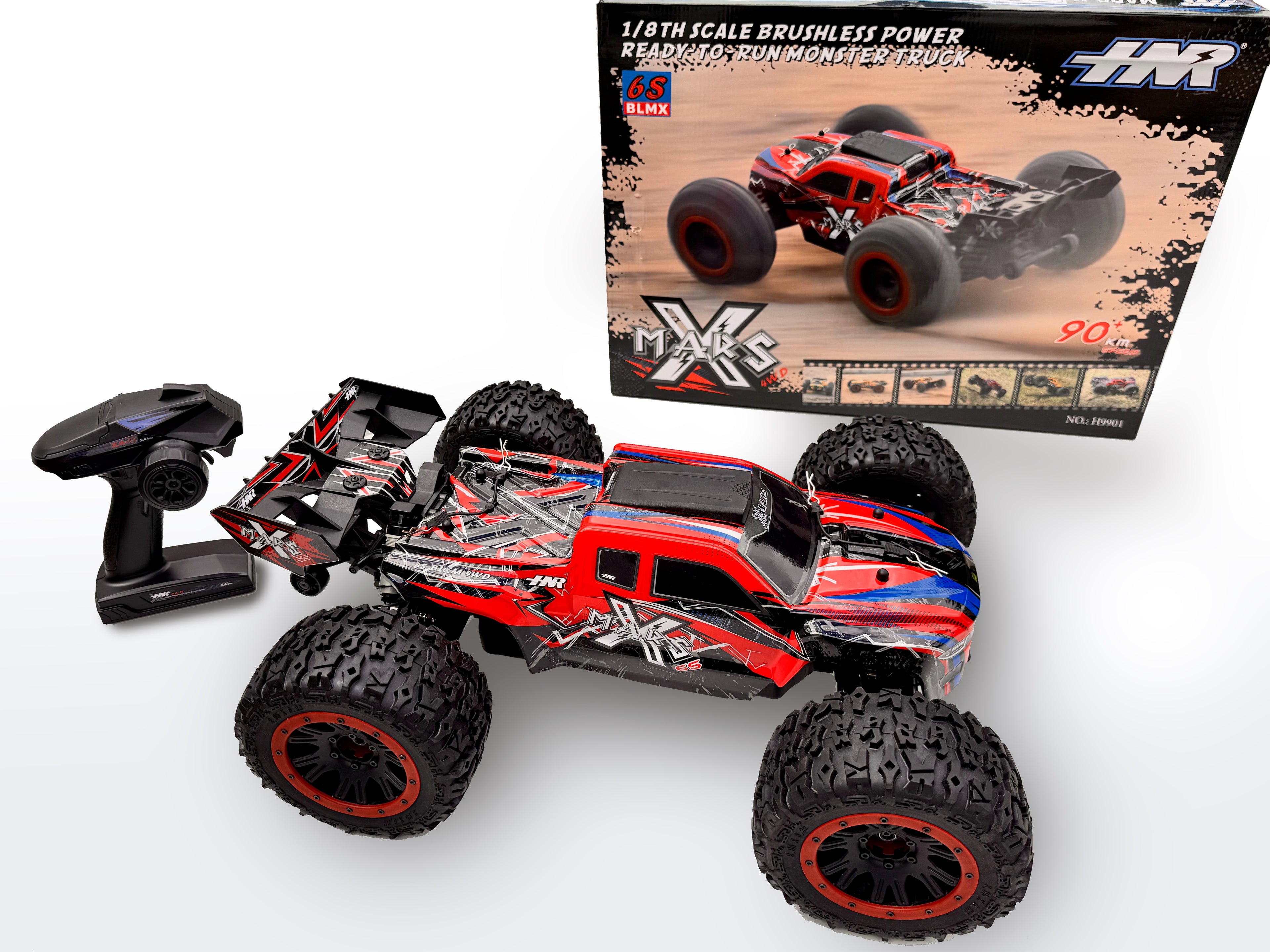 XMARS RC MONSTER TRUCK  1/8 Scale 90KM/H High-Speed Brushless motor