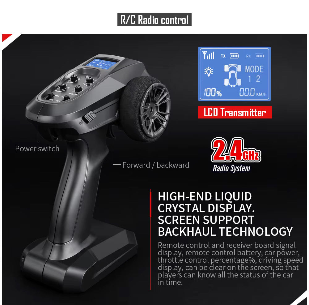 Raptor II 100km/h RC Monster Truck – 1:8 Scale Brushless Racing Beast