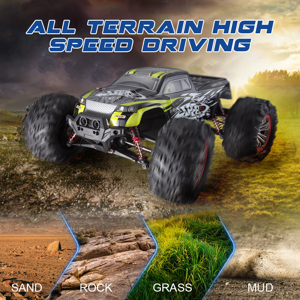 Hoshi 46km/h RC Monster Truck – 1:10 Scale, with 2 batteries