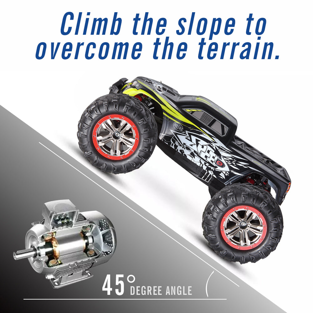 Hoshi 46km/h RC Monster Truck – 1:10 Scale, with 2 batteries
